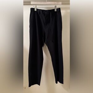 6397 black wool pants drawstring sz 6